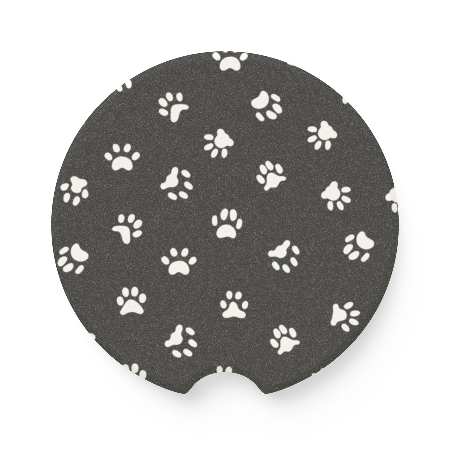 Paw Print Soapstone Car Coaster (Set of 2)