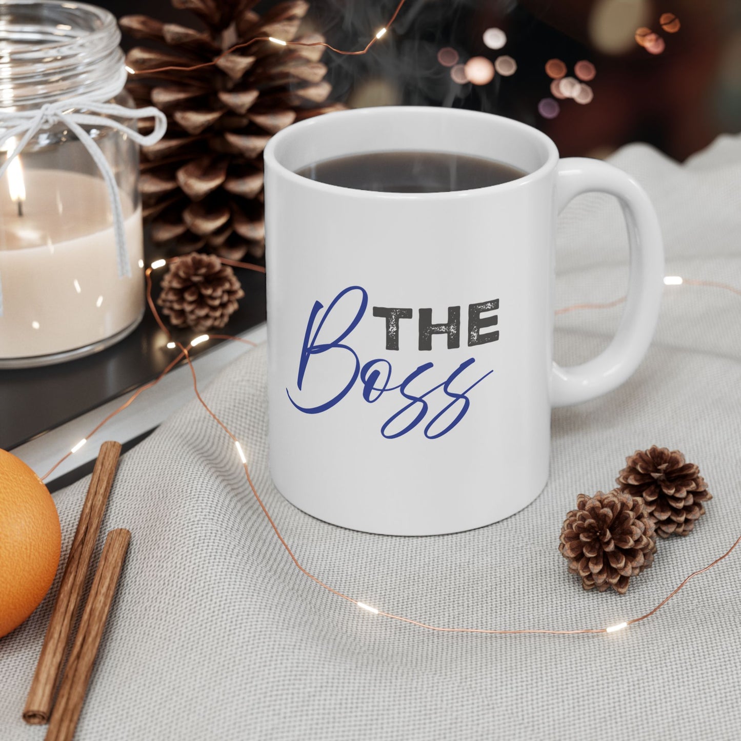 "The Boss" Ceramic Mug, (11oz, 15oz)