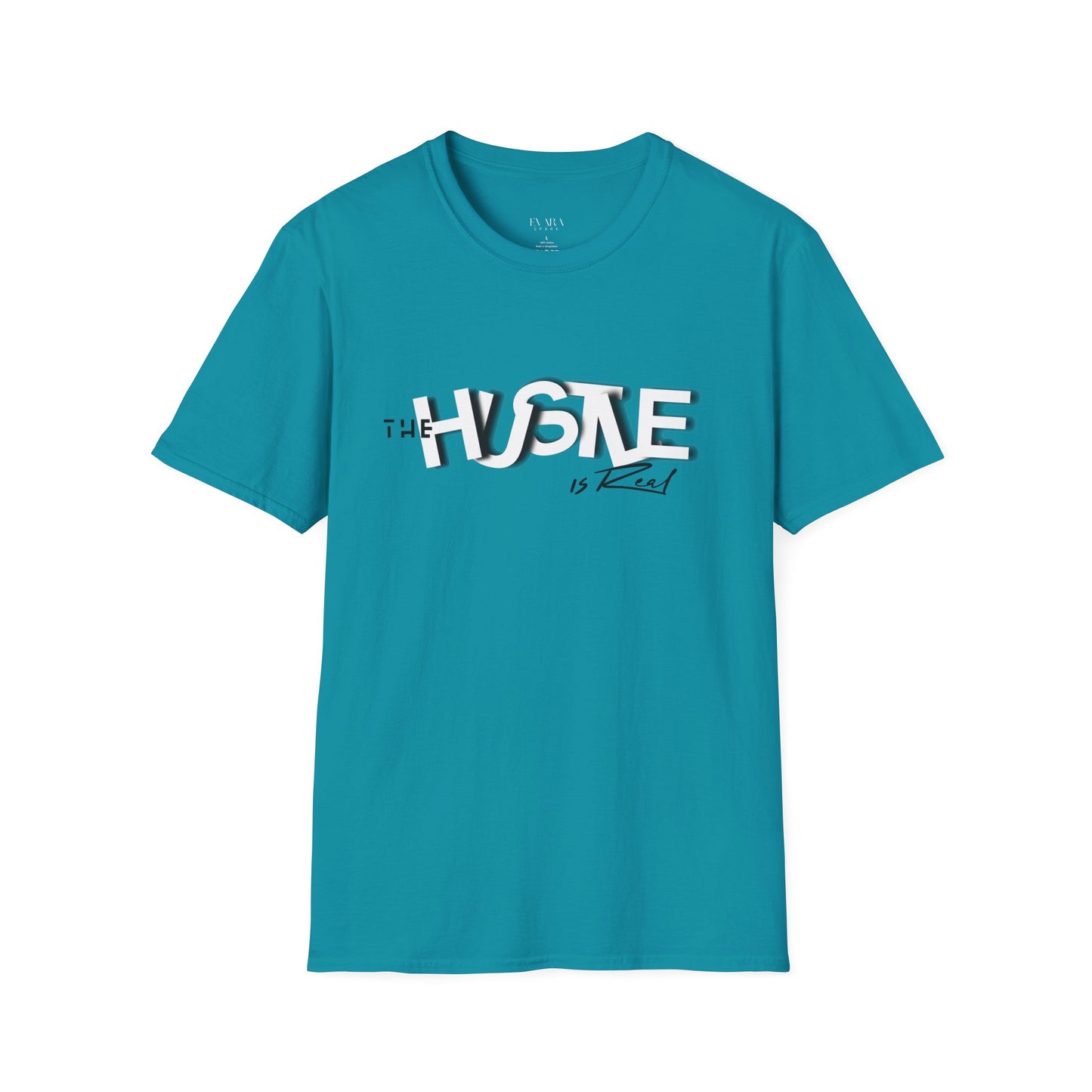 The 'HUSTLE Is Real' T-Shirt for Men-Soft style Cotton Graphic Tee