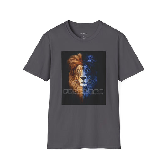 'Fearless' Lion T-Shirt - Bold Graphic Tee for Strength and Confidence