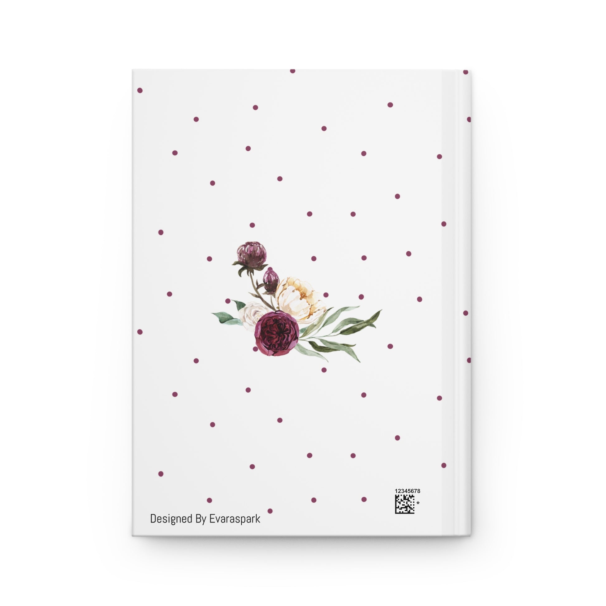 floral journal backside