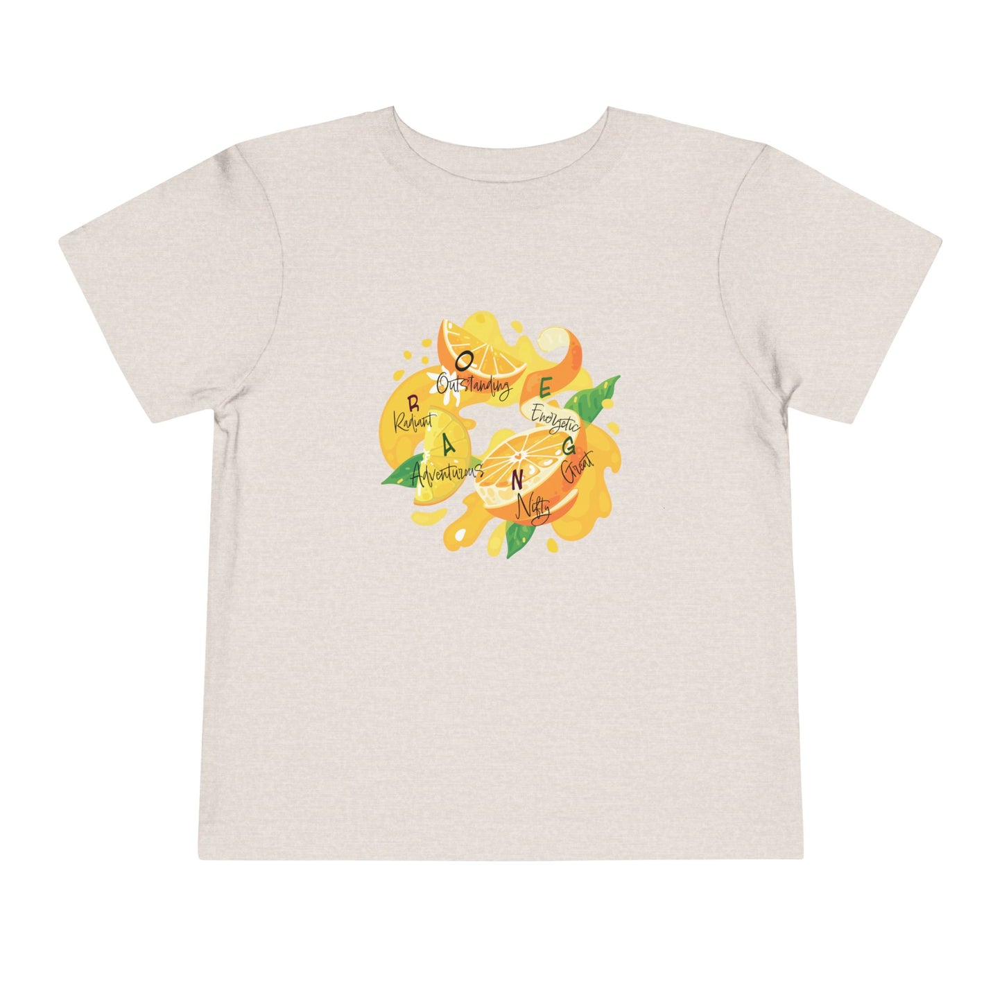 Toddler Tee Orange Cute Picture