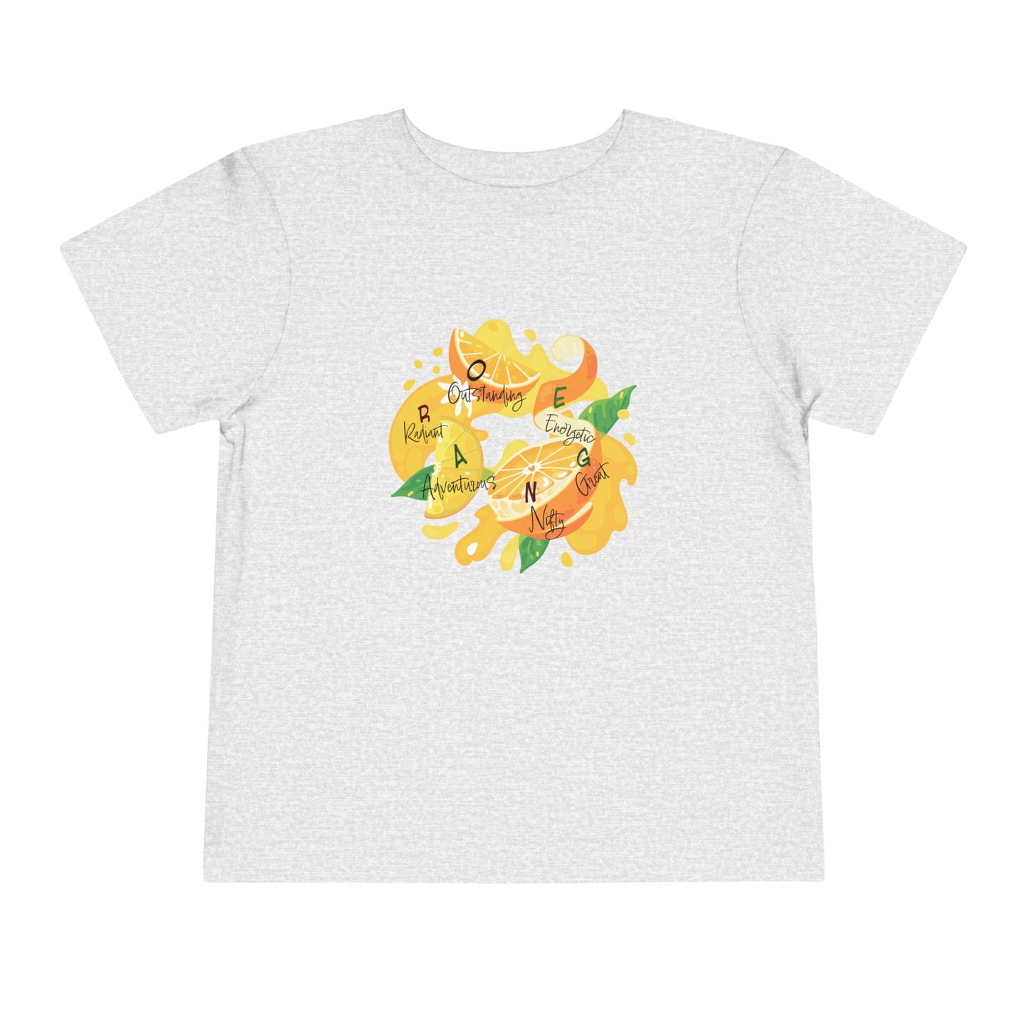 Toddler Tee Orange Cute Picture