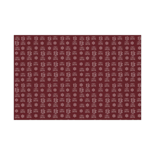 Elegant Red Christmas Gift Wrap