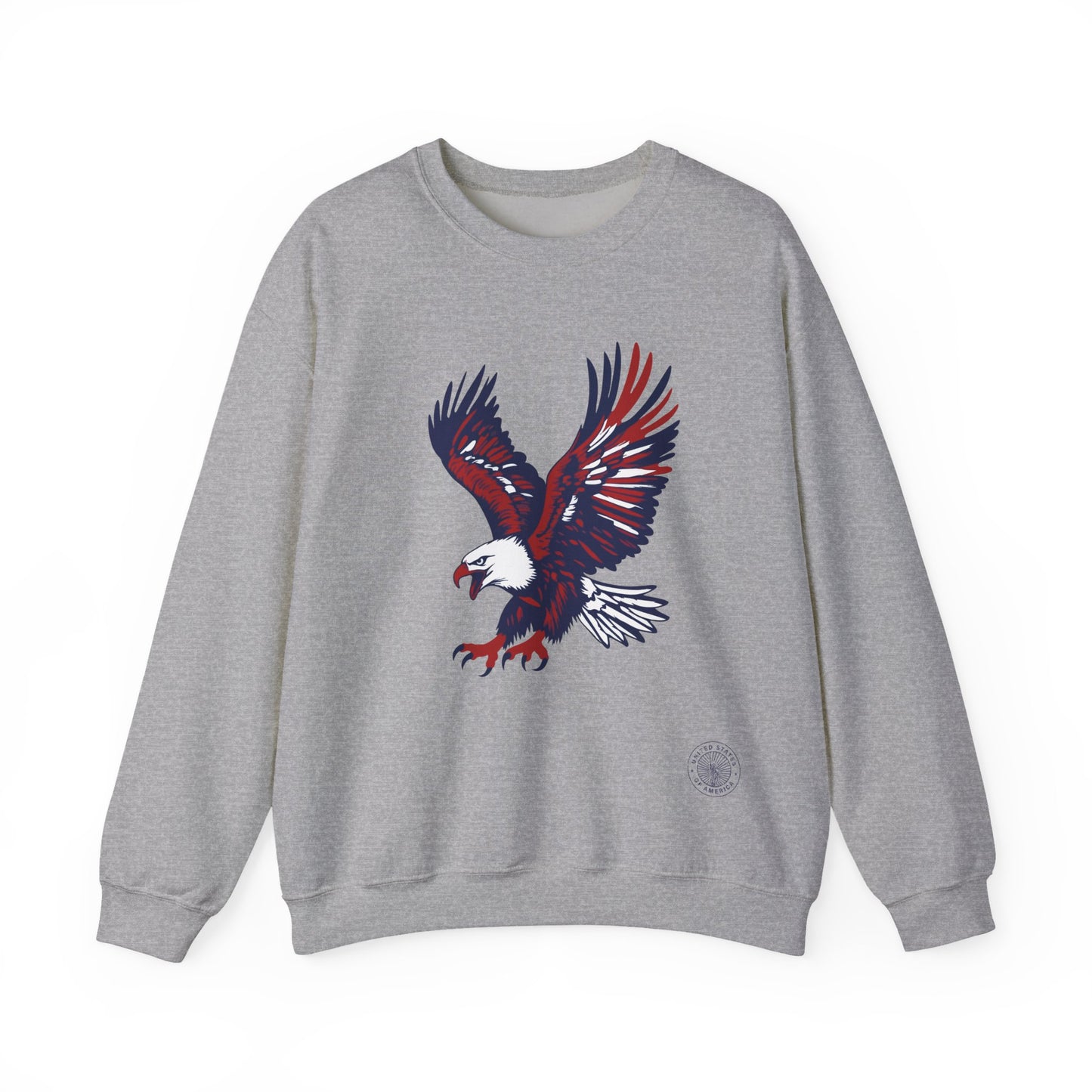 Vintage American Eagle Crewneck Sweatshirt – Retro Patriotic Graphic Fleece Pullover