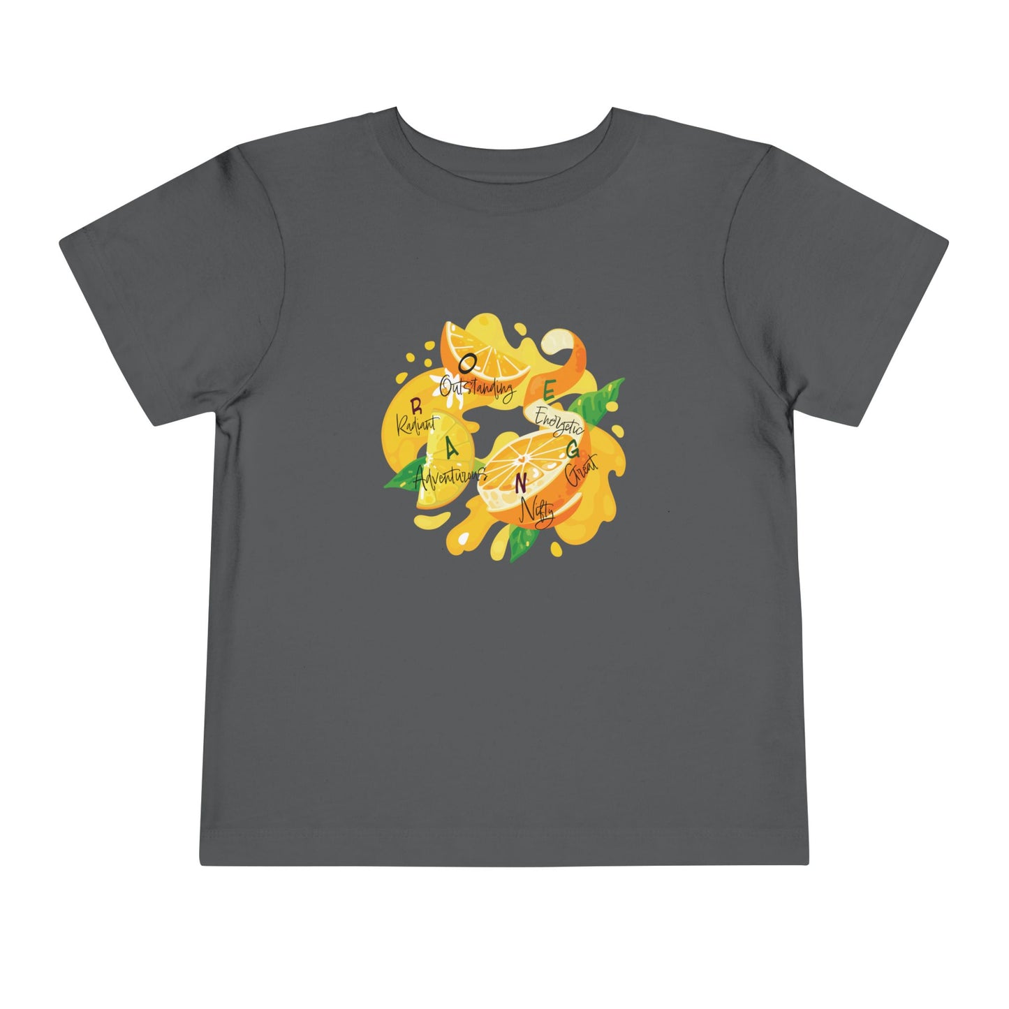 Toddler Tee Orange Cute Picture