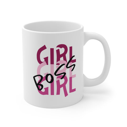 A beautiful "Girl Boss "mug 11 oz