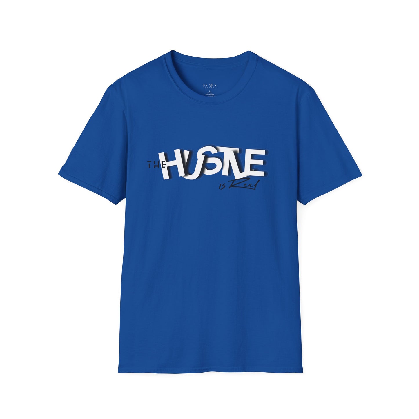 The 'HUSTLE Is Real' T-Shirt for Men-Soft style Cotton Graphic Tee