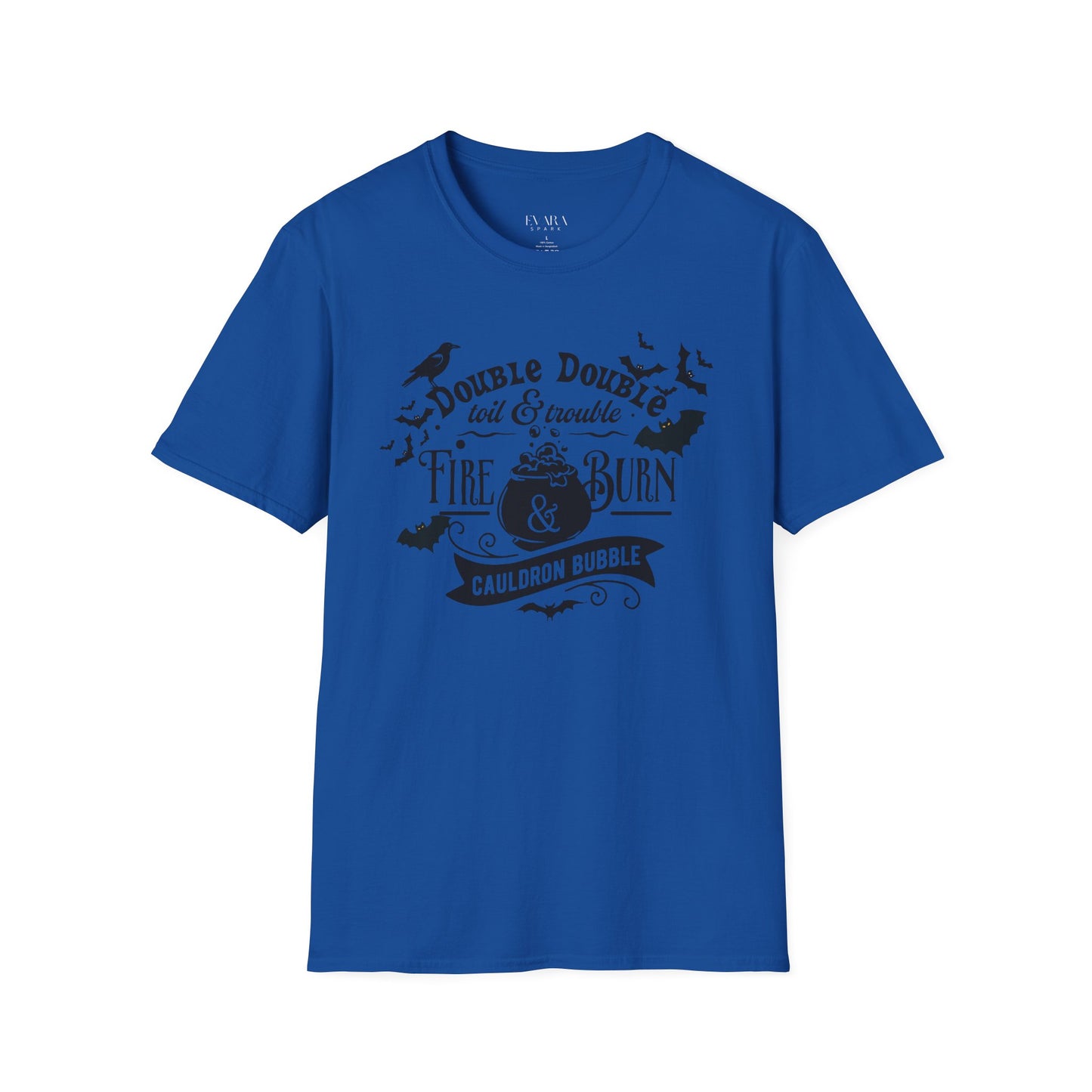 Double-Double Toil and Trouble T-Shirt, Unisex Halloween Witch Quote Tee