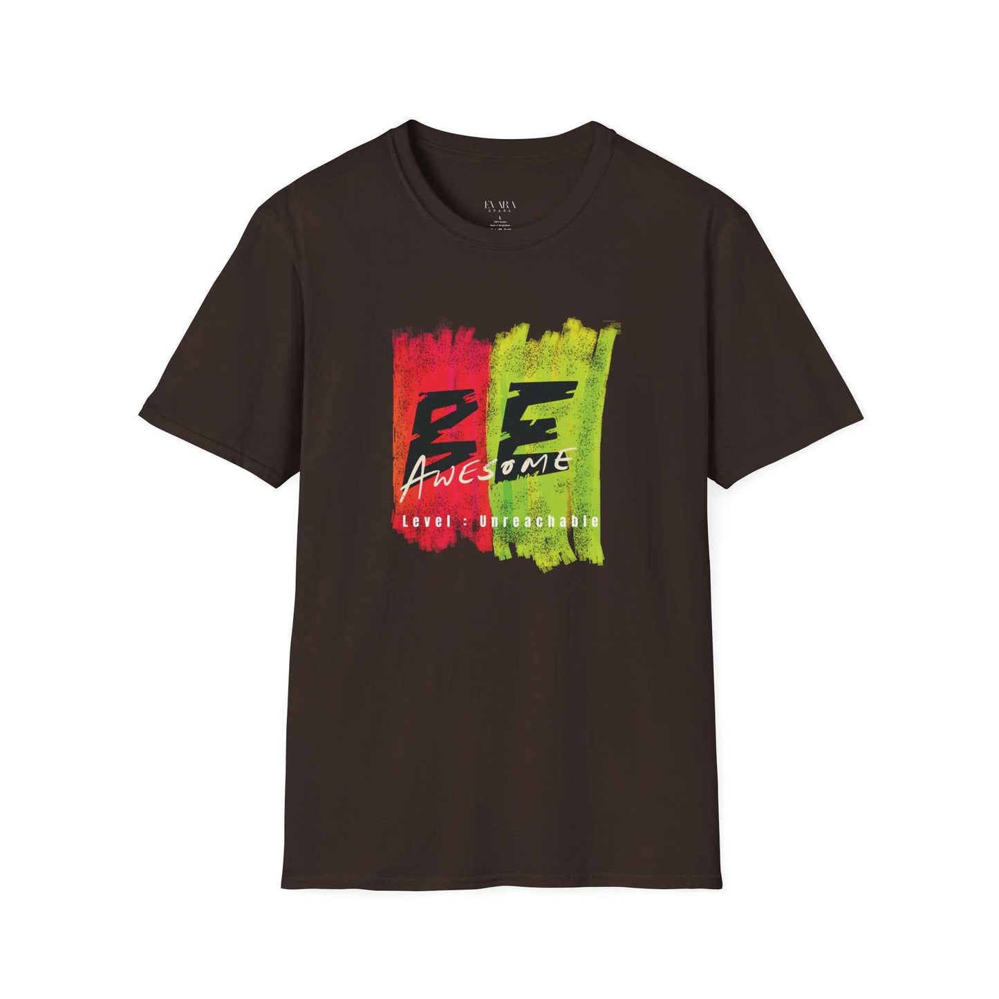 Be Awesome Paint-Stripe T-Shirt
