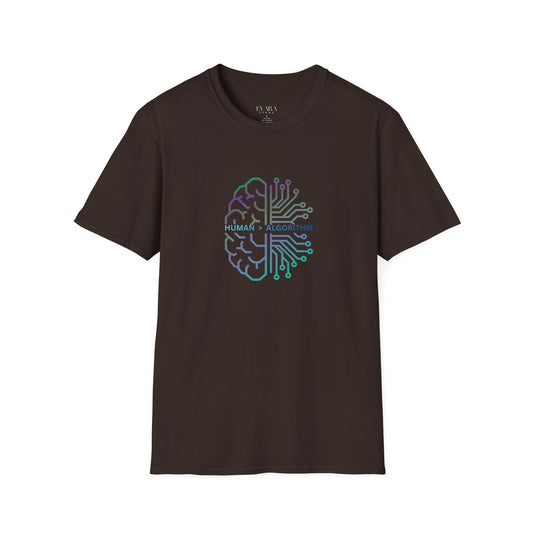 Human > Algorithm Unisex Graphic T-Shirt – Digital Soul Collection