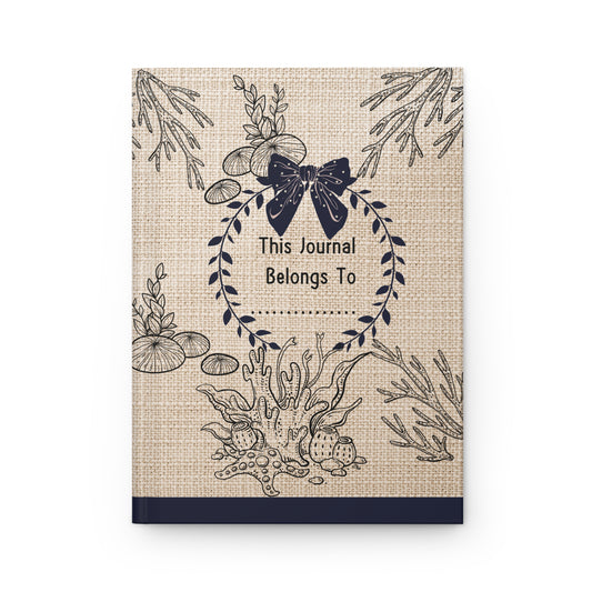 Nautical Themed Hardcover Journal – Perfect for Ocean Lovers & Daily Reflections