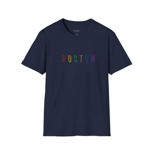 'Boston' Rainbow Color T-Shirt