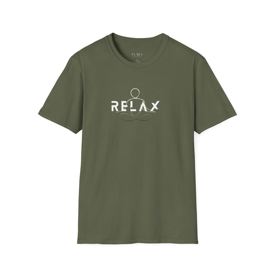 Unisex Softstyle T-Shirt - 'Relax' Yoga Vibe Tee for Mindfulness
