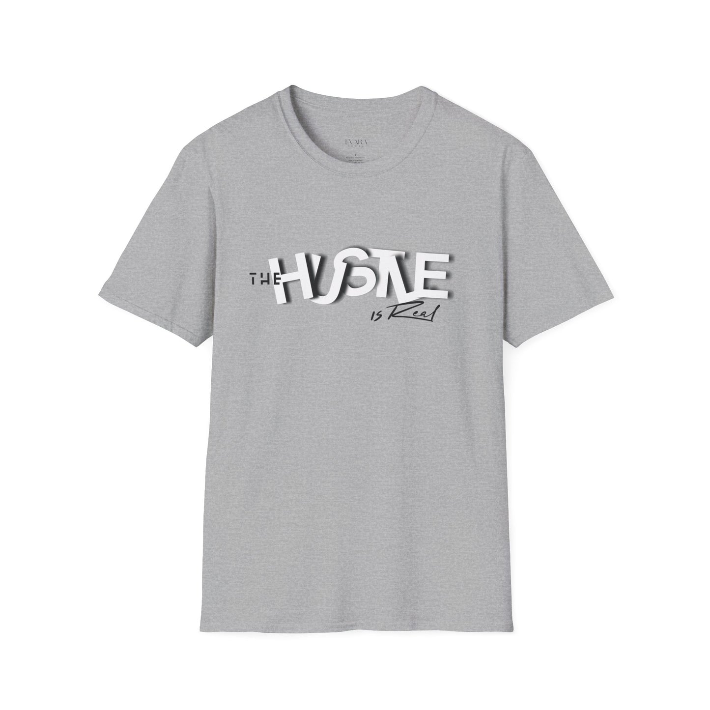 The 'HUSTLE Is Real' T-Shirt for Men-Soft style Cotton Graphic Tee