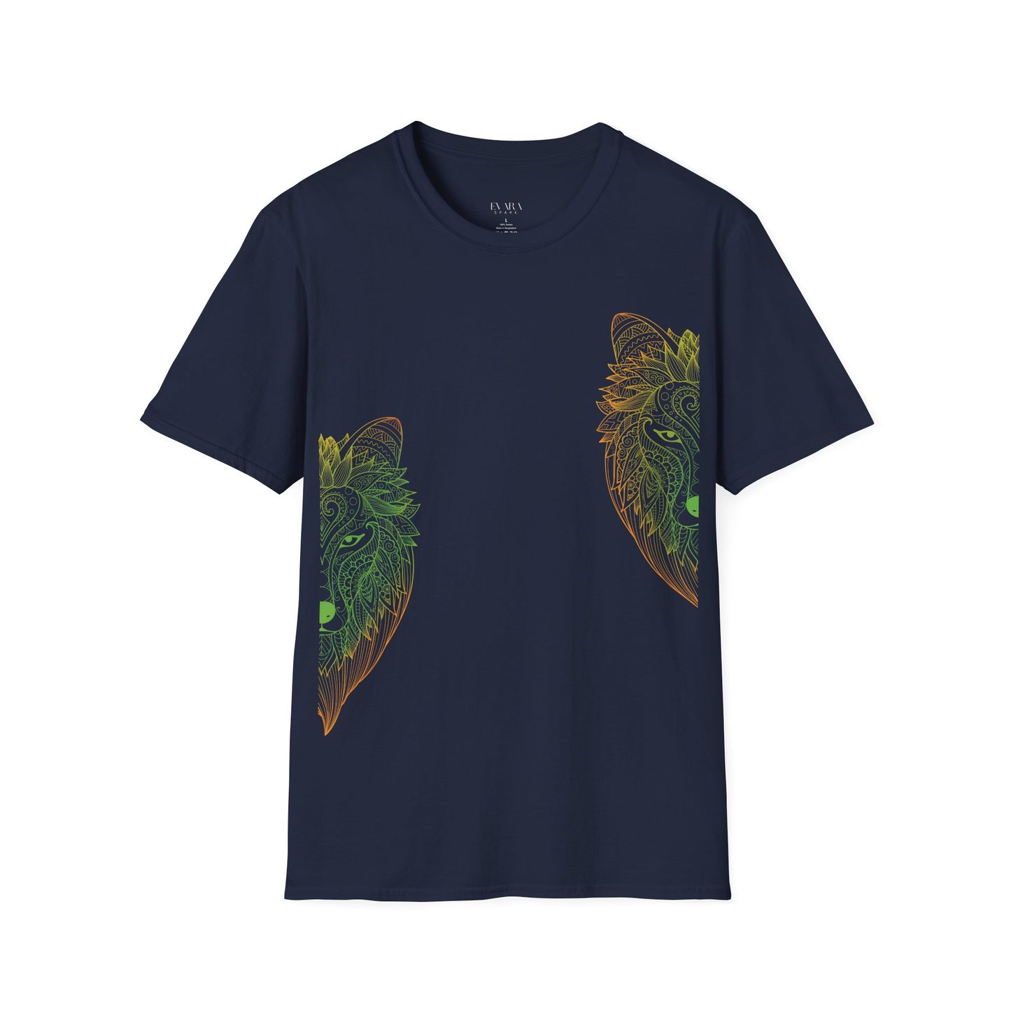 Men's Wolf Mandala Graphic T-Shirt