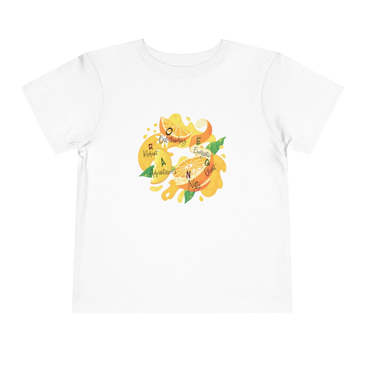 Toddler Tee Orange Cute Picture