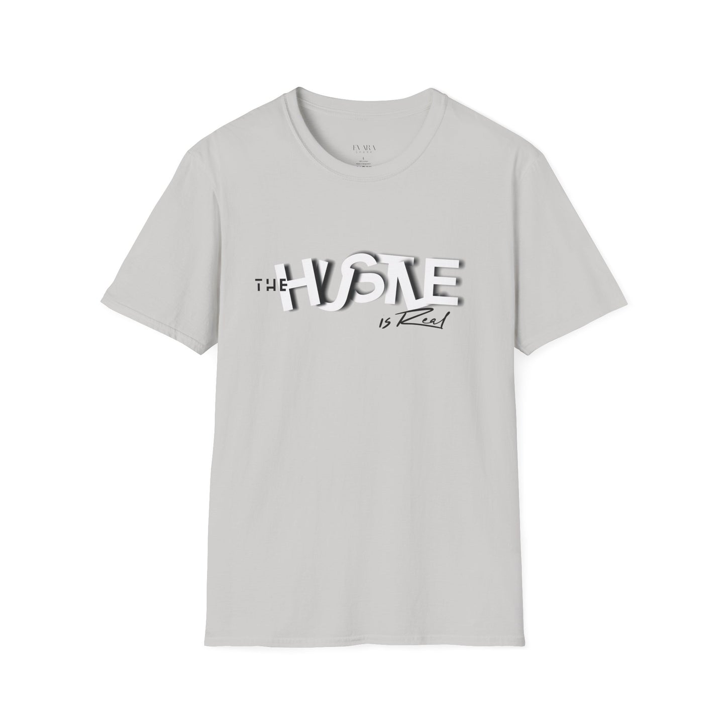 The 'HUSTLE Is Real' T-Shirt for Men-Soft style Cotton Graphic Tee