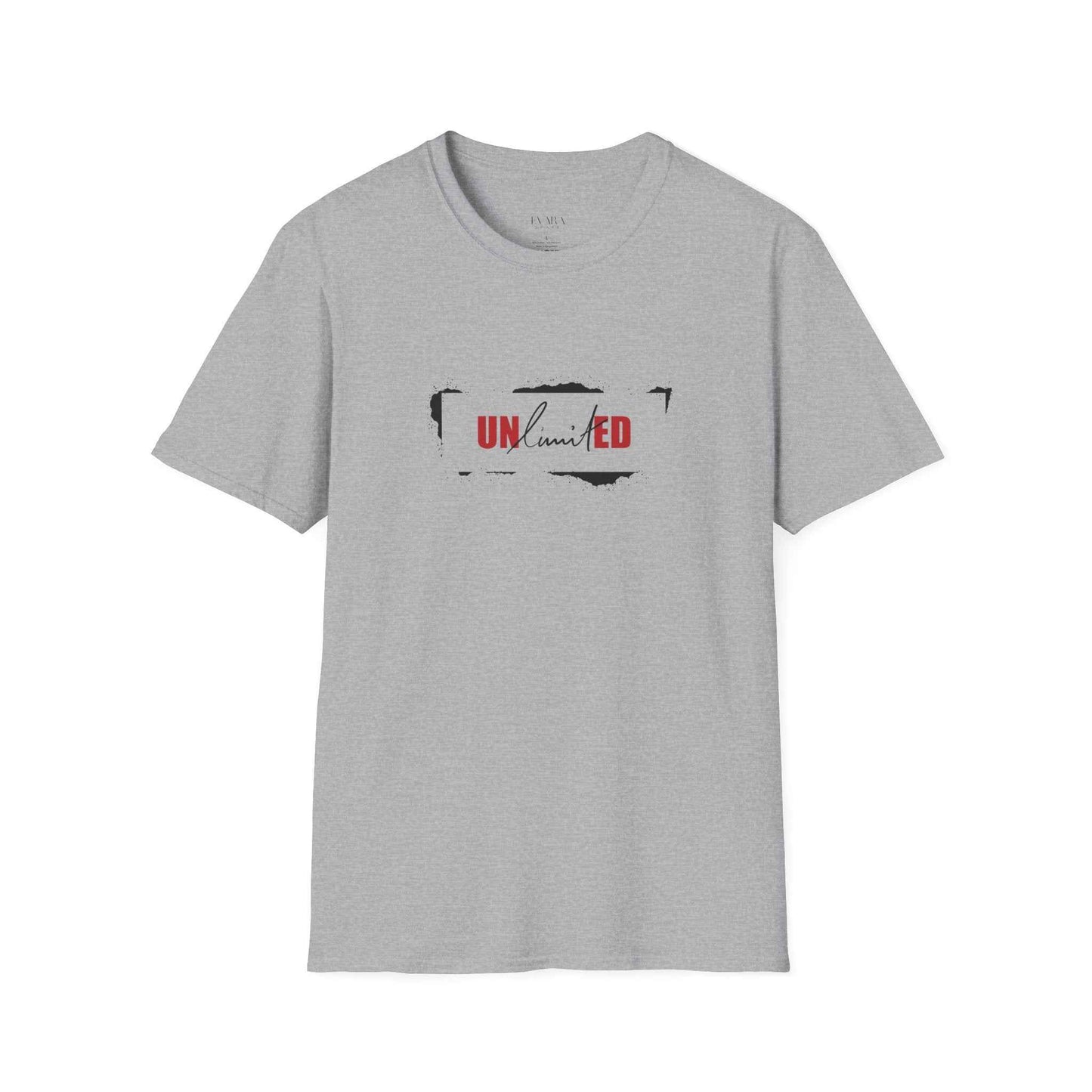 Unlimited Typography T-Shirt for Men – Soft style Cotton Tee-Minimalist Graphic Shirt, Motivational Streetwear