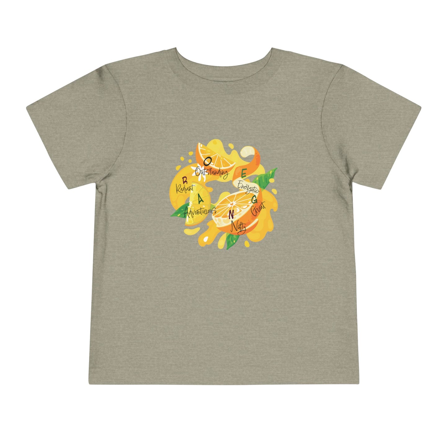 Toddler Tee Orange Cute Picture