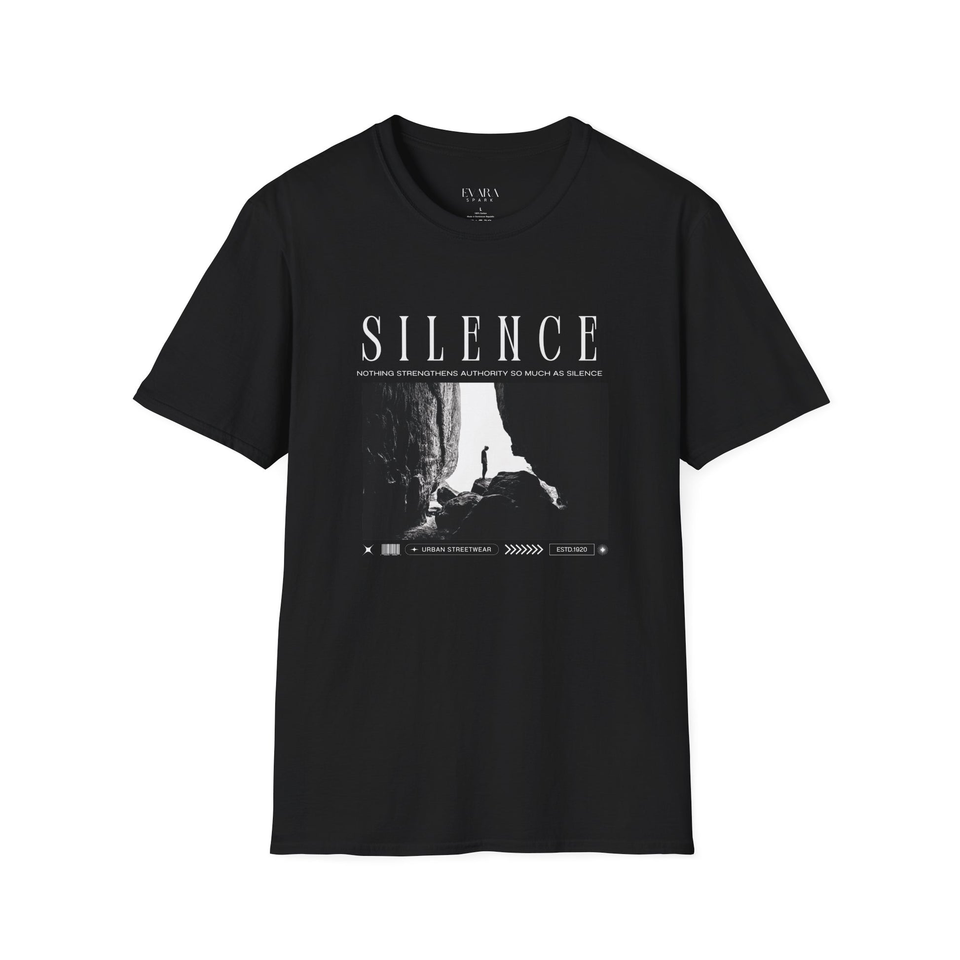 men t-shirt in black