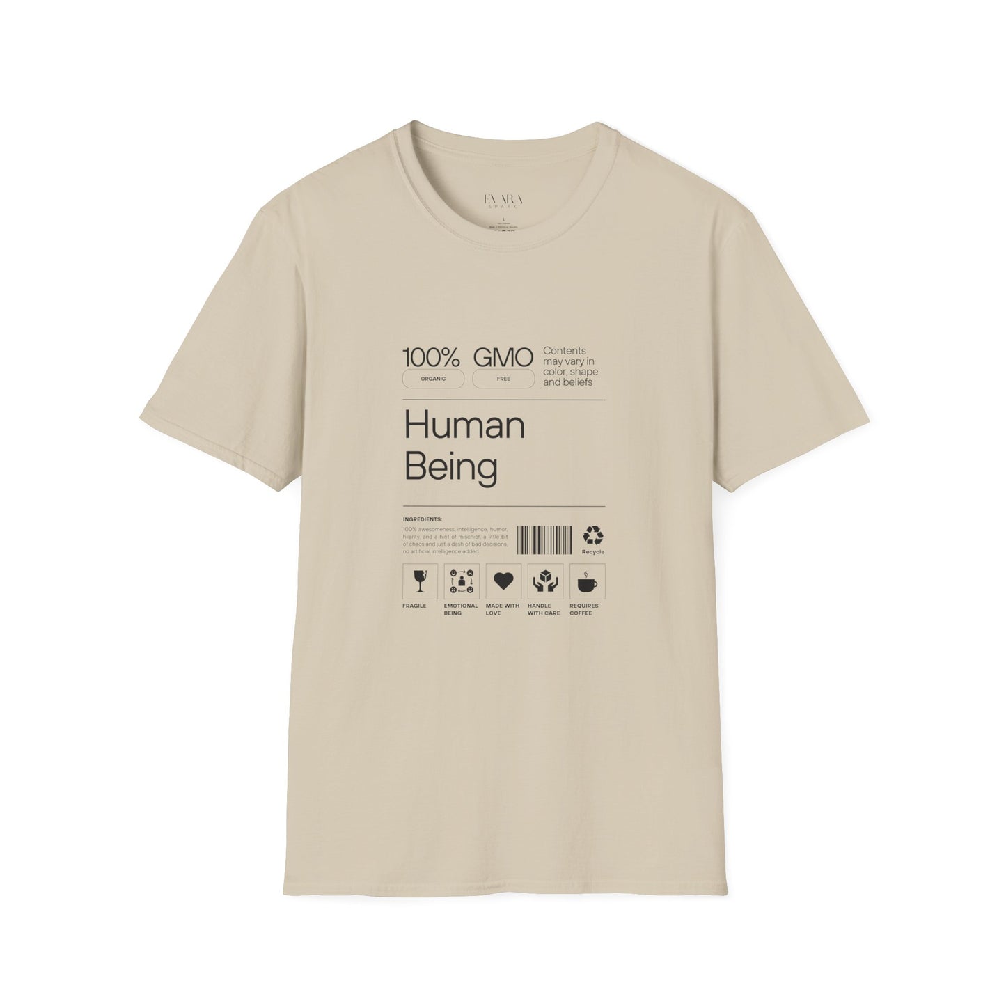 'Human Being' Unisex T-Shirt - Funny Graphic Tee for Everyday Wear