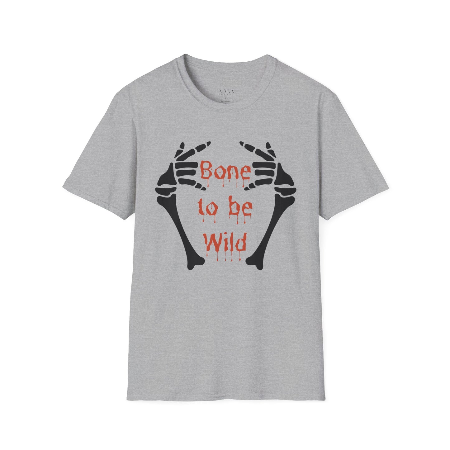 Bone to Be Wild Halloween T-Shirt, Funny Graphic Unisex Tee for Spooky Season