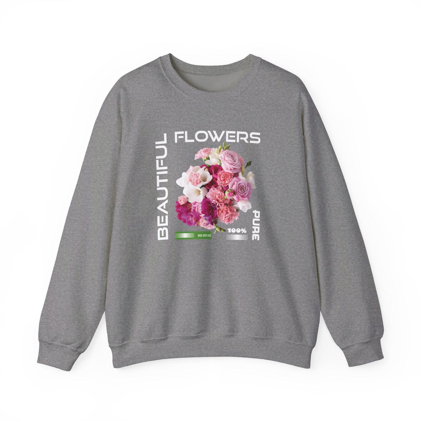 Beautiful Flowers Crewneck Sweatshirt