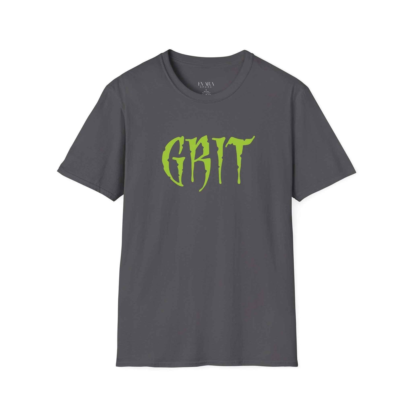 GRIT Men’s Graphic T-Shirt-Bold Motivational Streetwear by Evara Spark