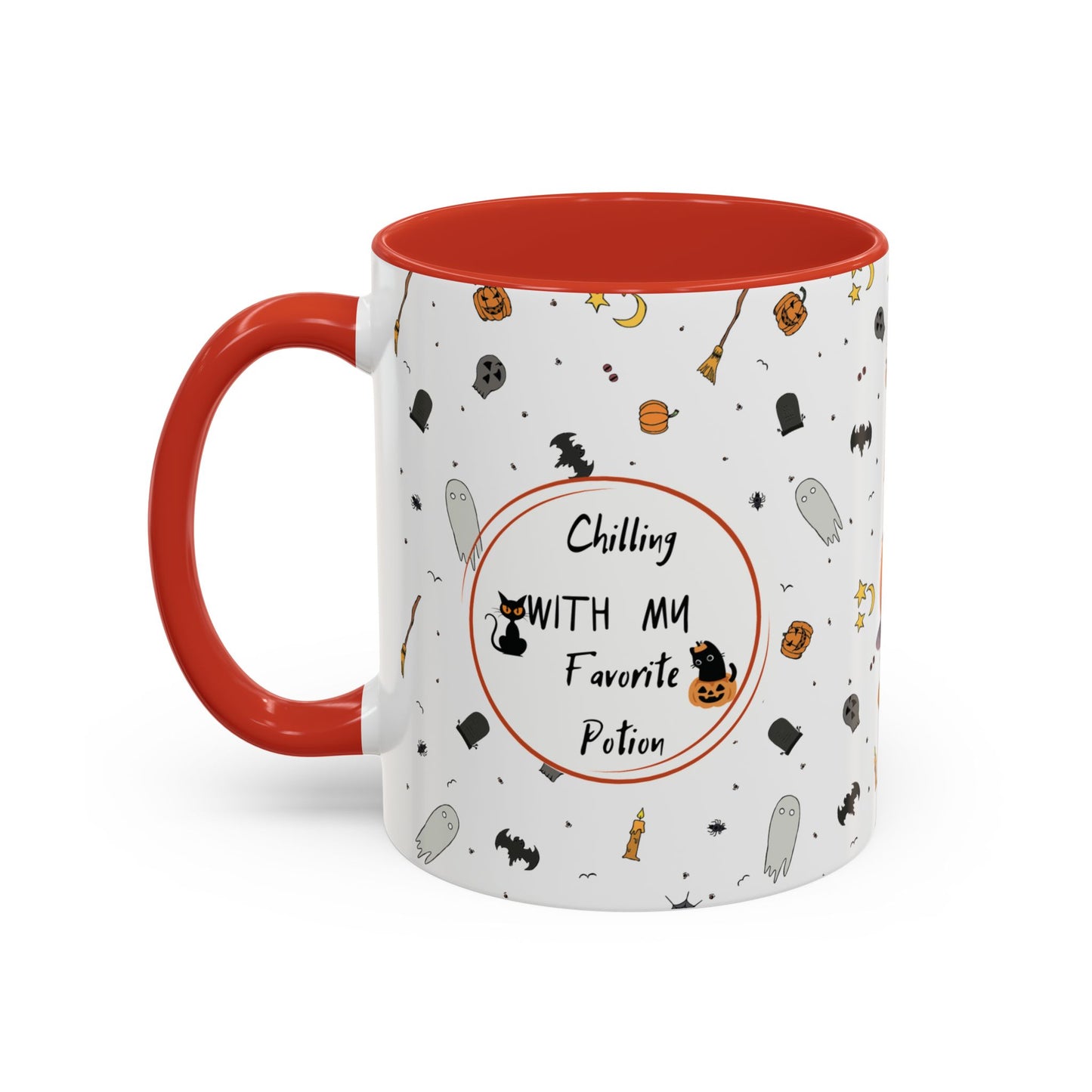 'Chilling with my favorite potion' mug (11, 15oz)