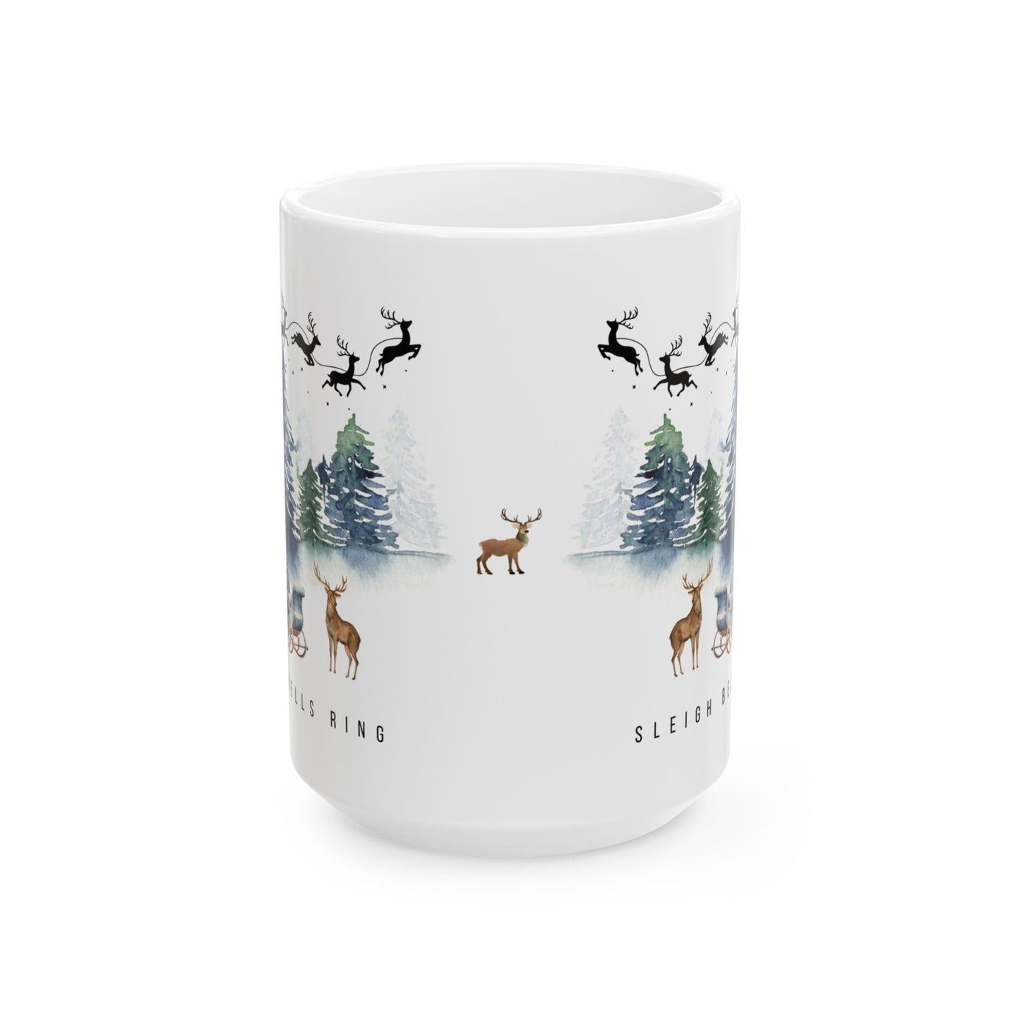 'Sleigh Bells Ring' beautifully designed Mug (11oz, 15oz)