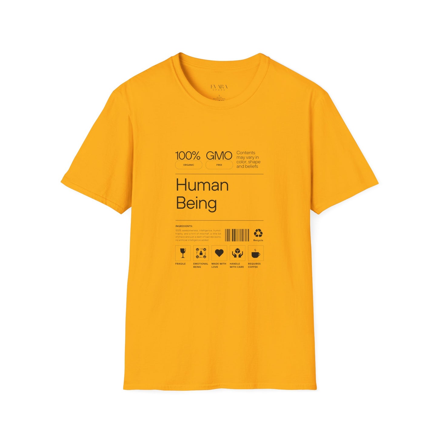 Human Being” unisex graphic t-shirt – funny cotton tee for everyday casual wear