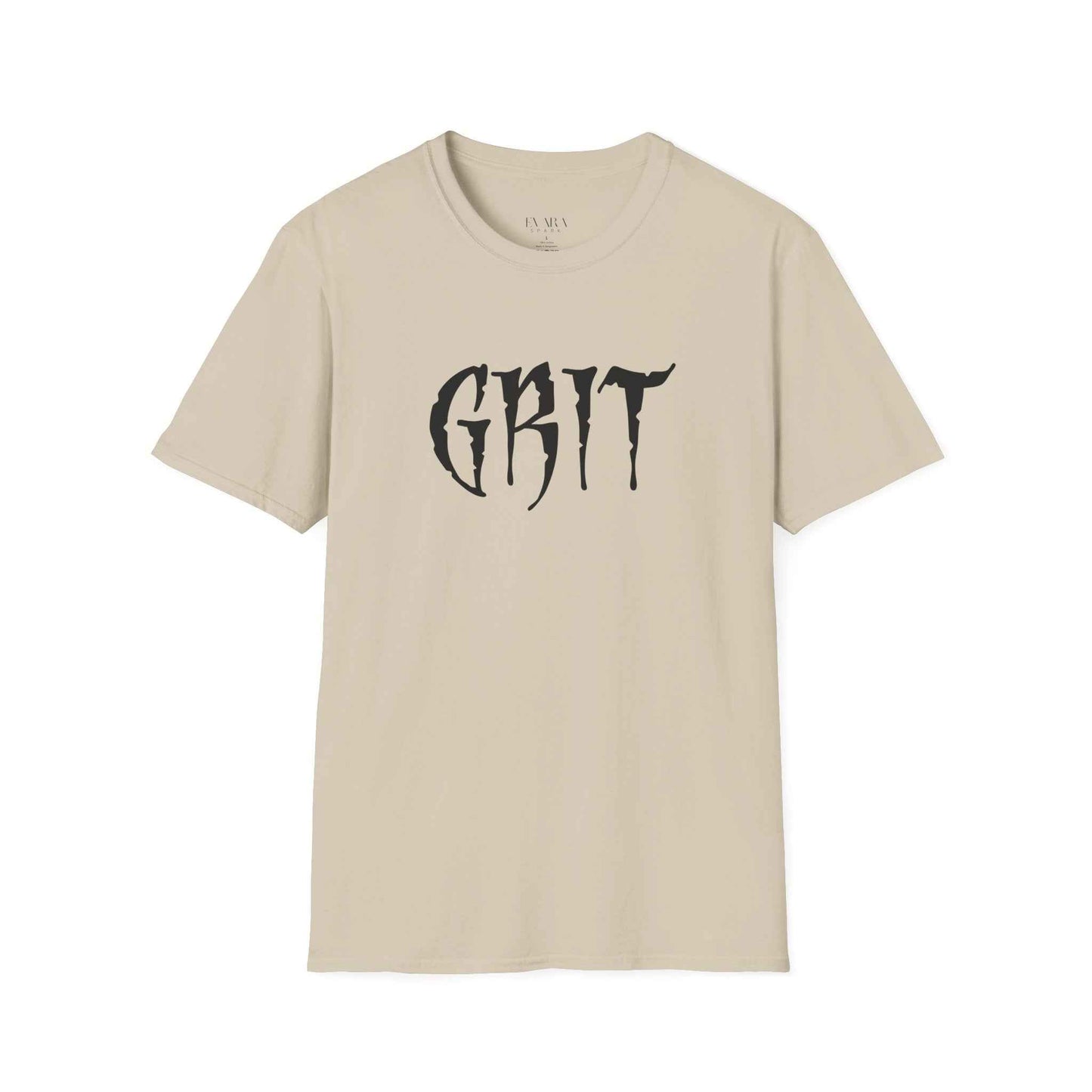GRIT Men’s Graphic T-Shirt-Bold Motivational Streetwear by Evara Spark