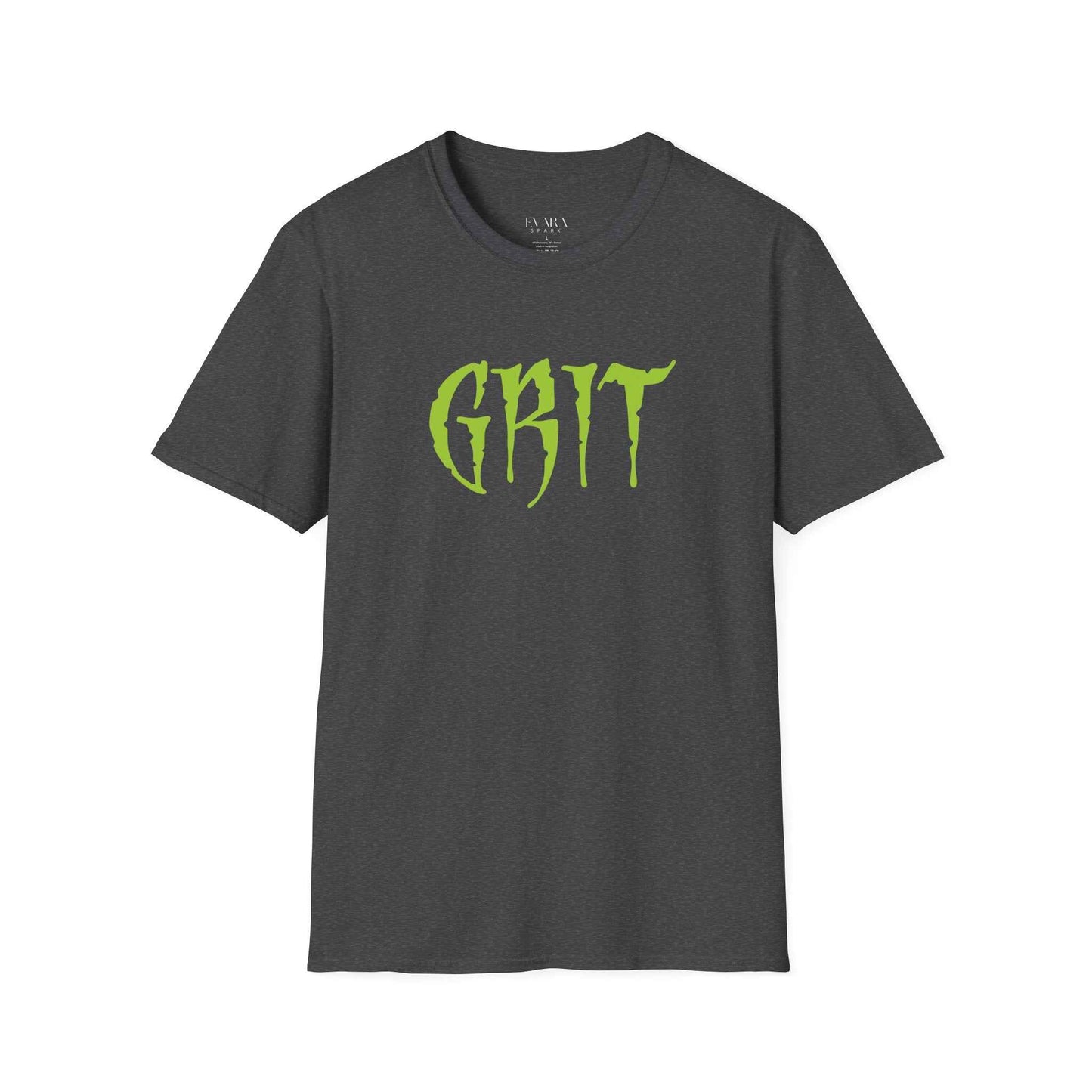 GRIT Men’s Graphic T-Shirt-Bold Motivational Streetwear by Evara Spark