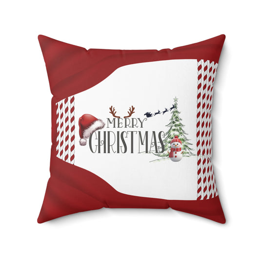 Cozy Christmas Vibes Throw Pillow