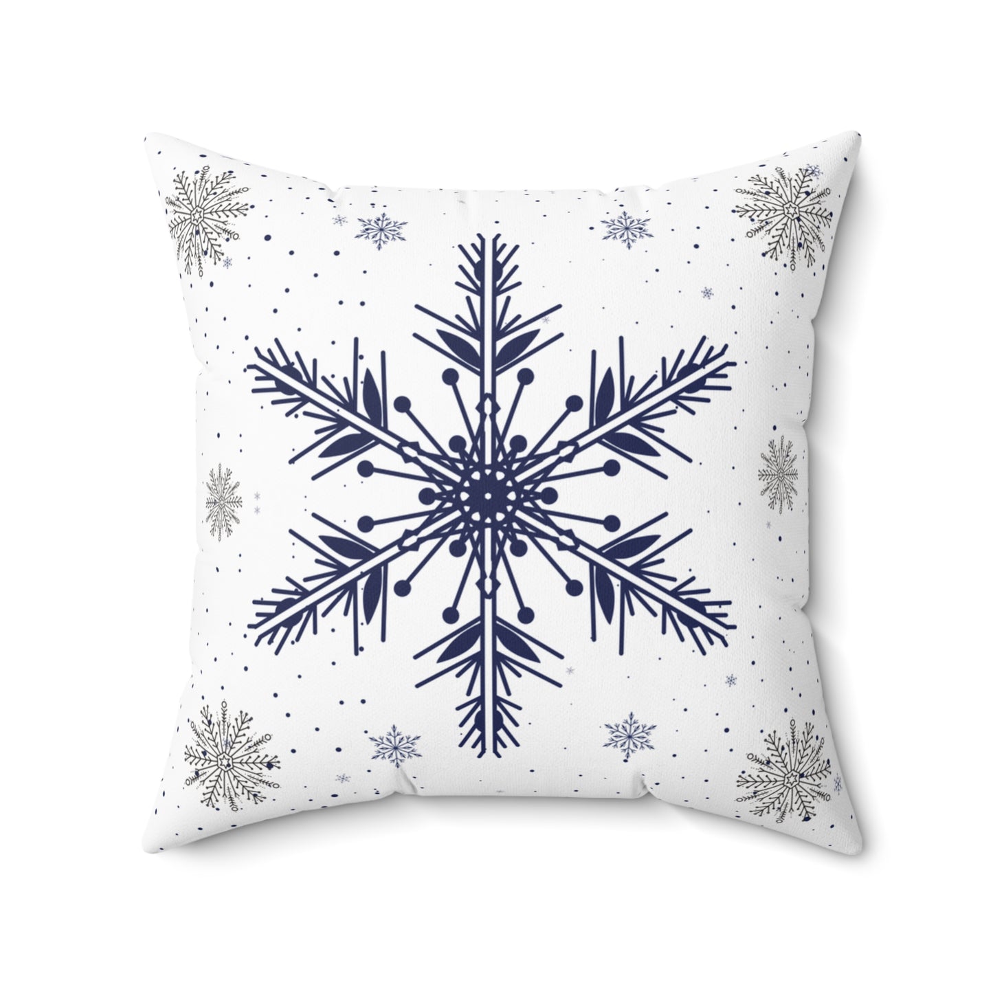 Magical Snowflakes: Festive Cushion for Winter Bliss