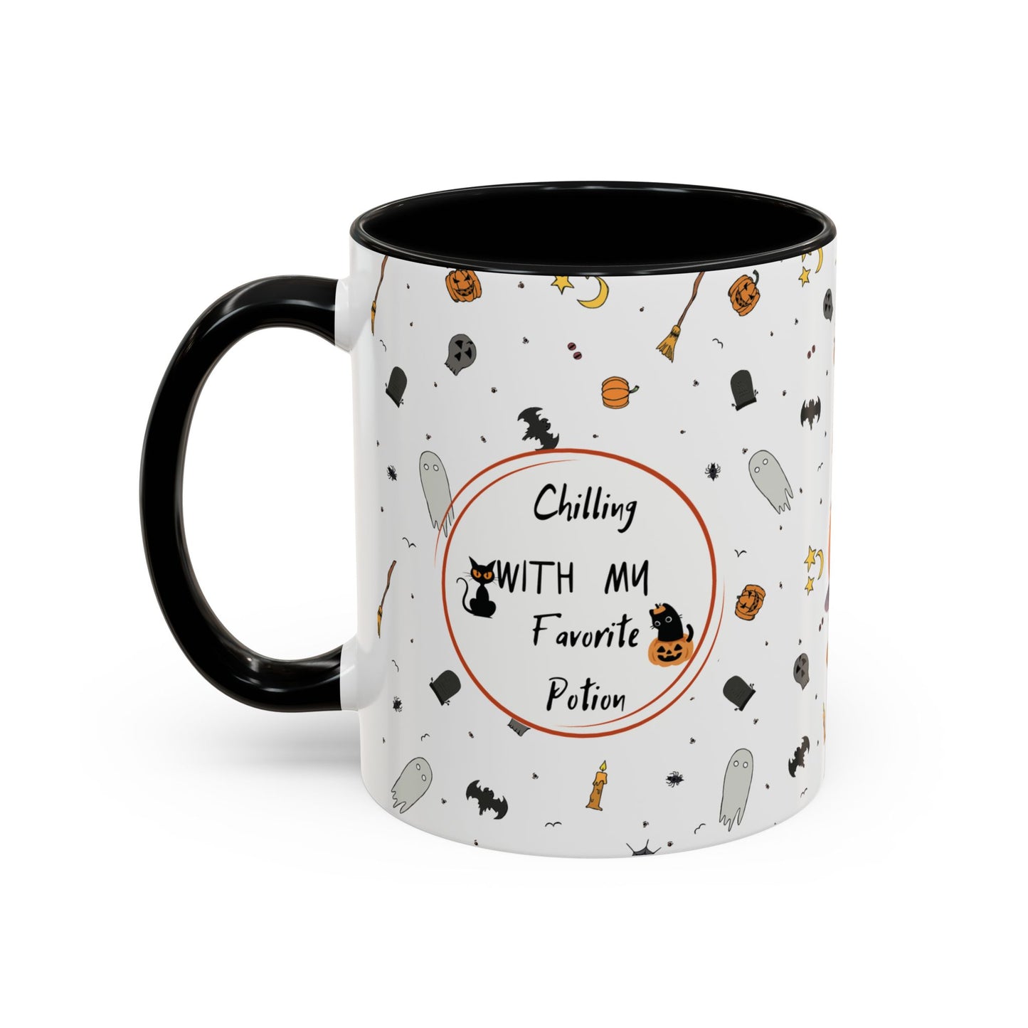 'Chilling with my favorite potion' mug (11, 15oz)