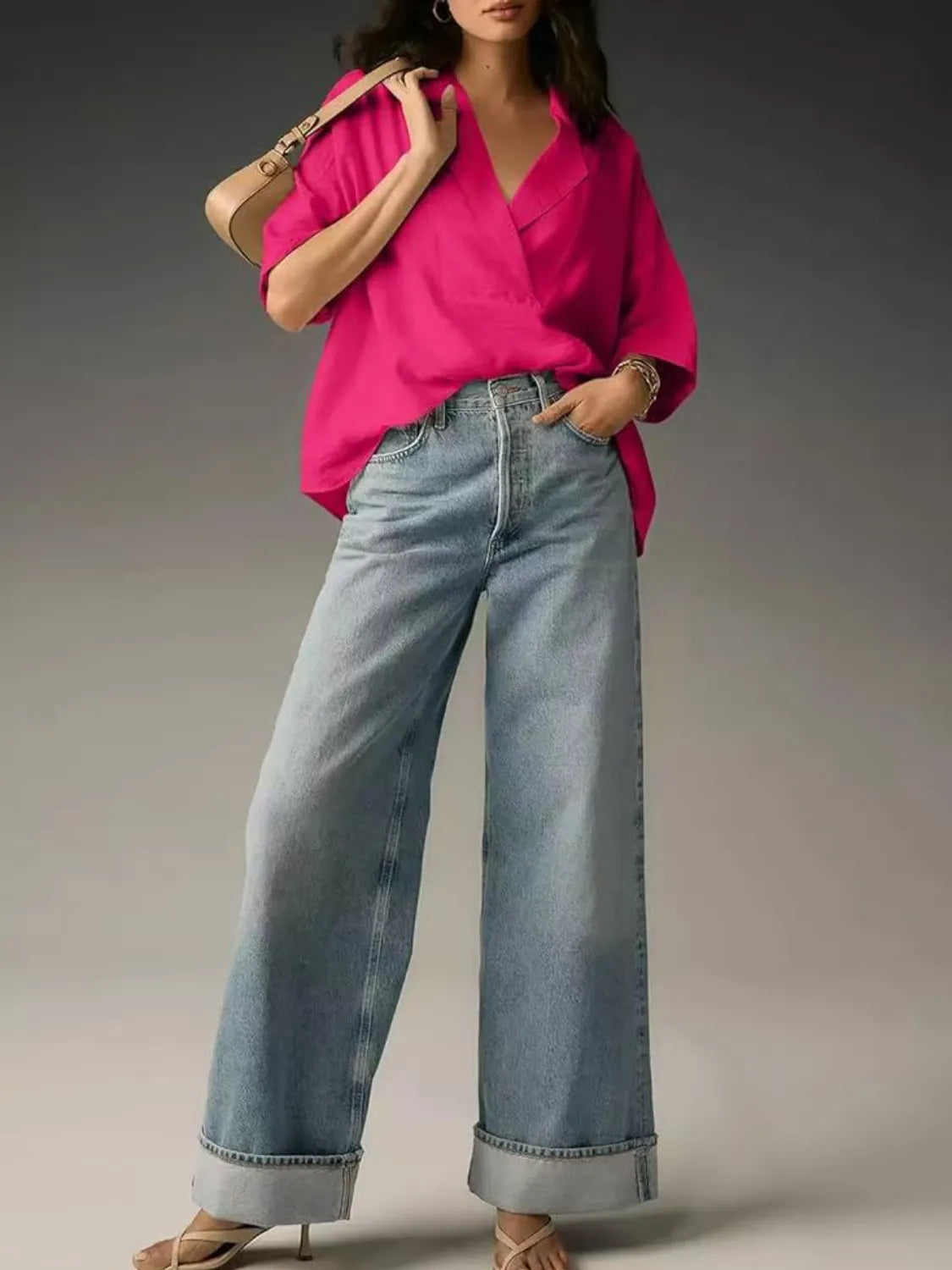pink blouse 