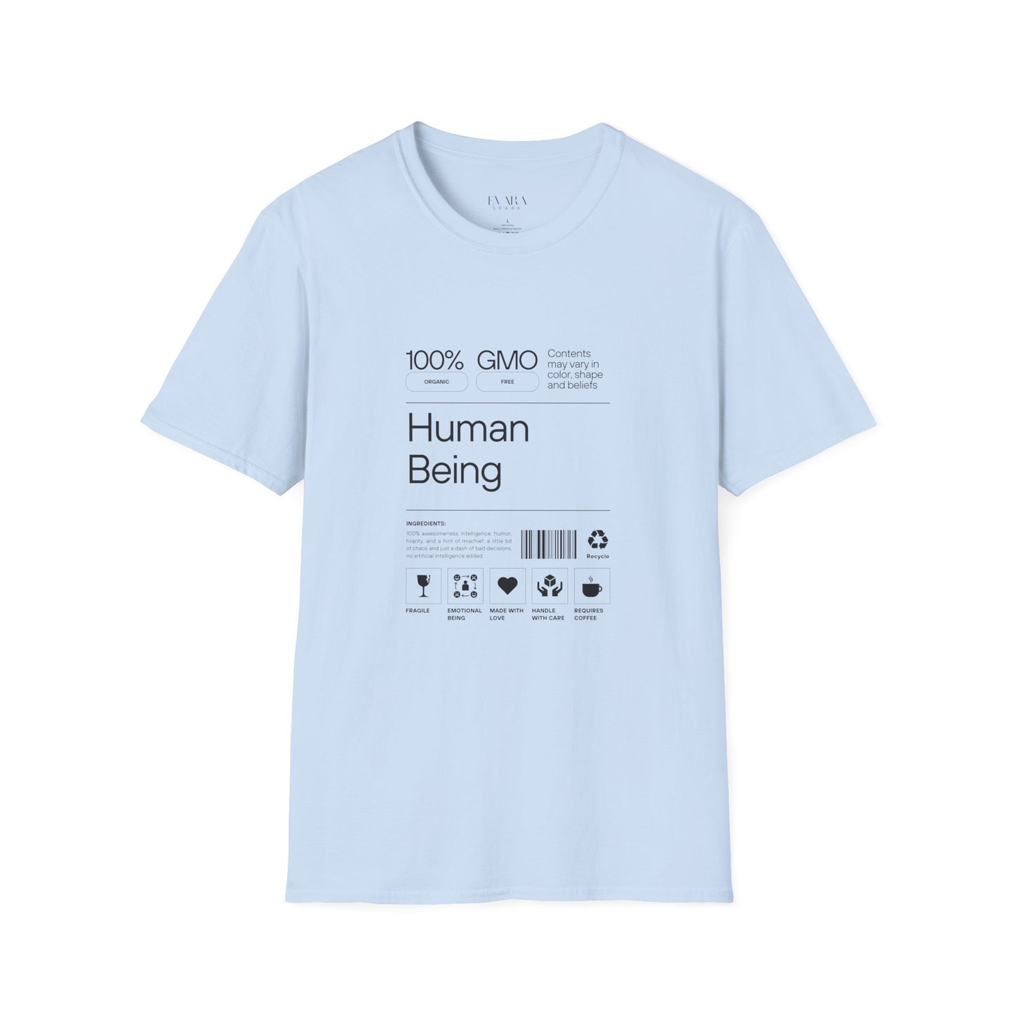 'Human Being' Unisex T-Shirt - Funny Graphic Tee for Everyday Wear