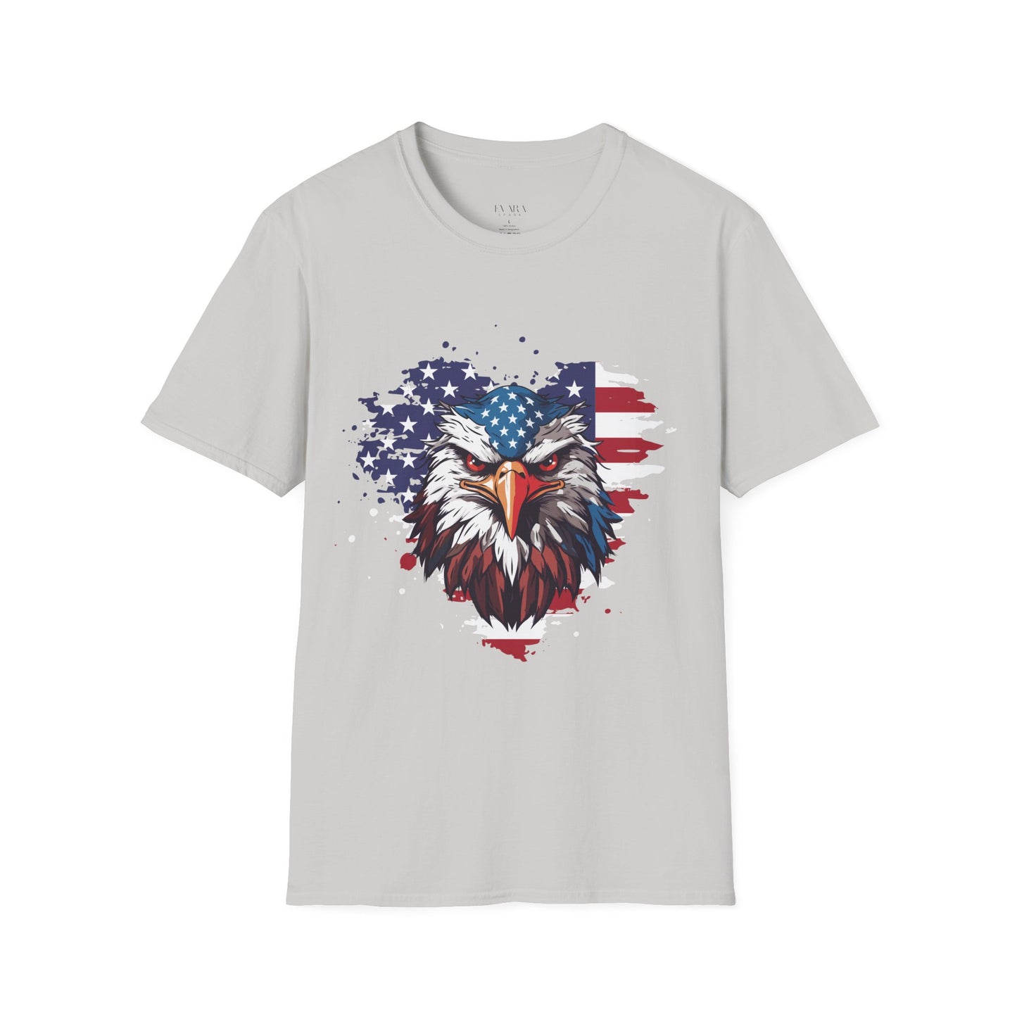American Flag Bald Eagle T-Shirt - Patriotic USA Graphic Tee