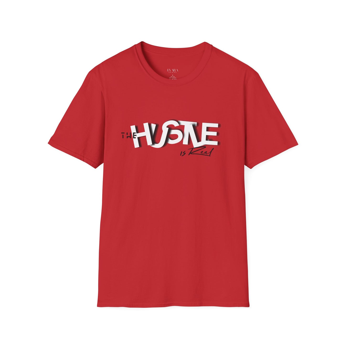 The 'HUSTLE Is Real' T-Shirt for Men-Soft style Cotton Graphic Tee