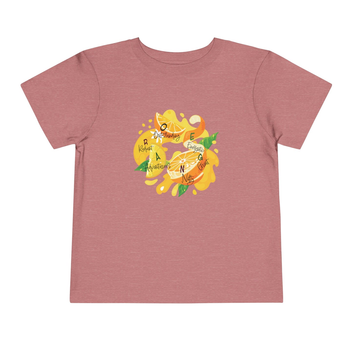 Toddler Tee Orange Cute Picture