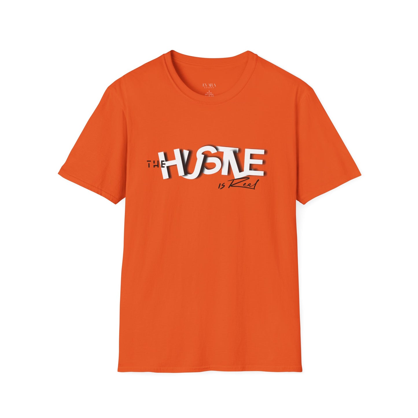 The 'HUSTLE Is Real' T-Shirt for Men-Soft style Cotton Graphic Tee