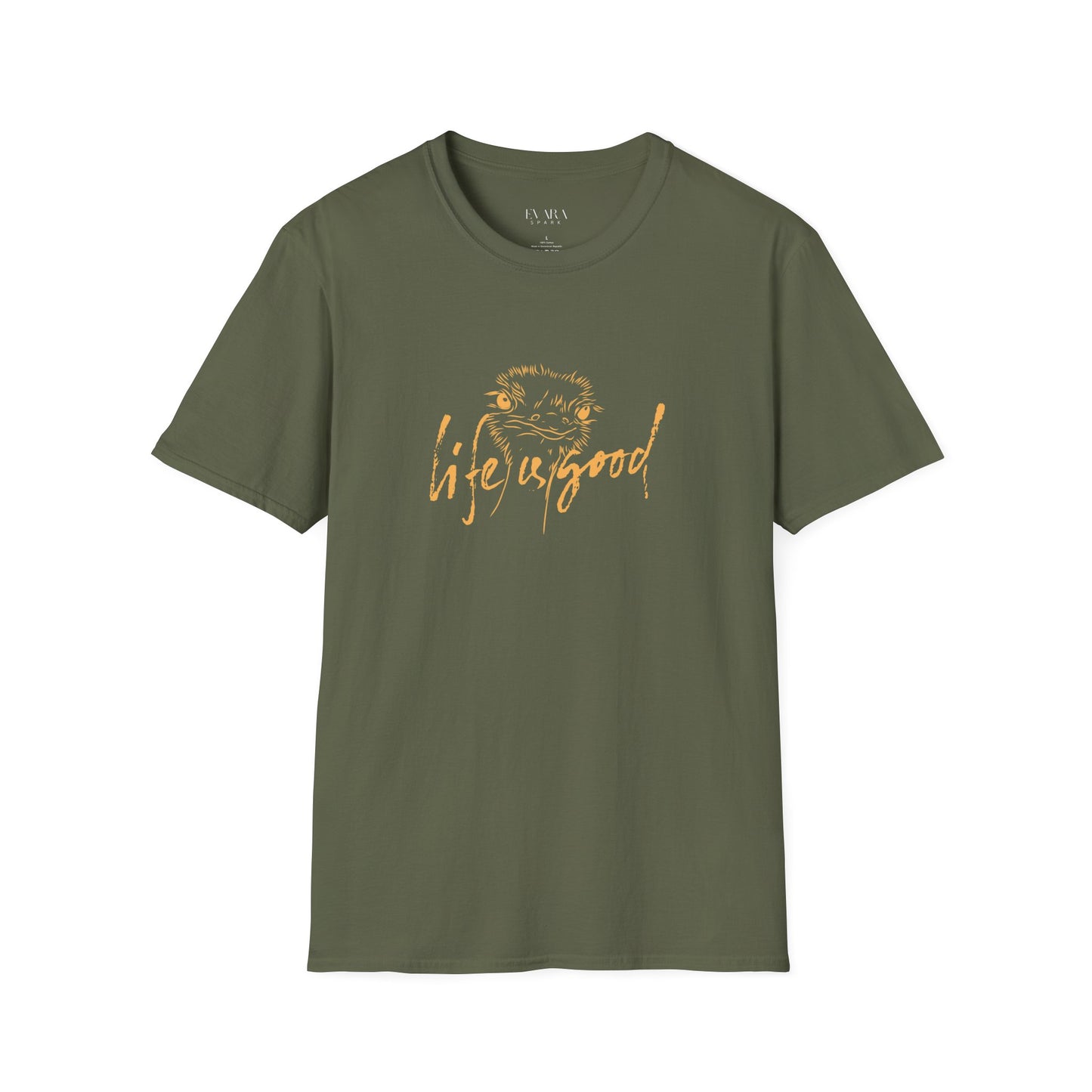Life is Good Softstyle T-Shirt - Positive Vibe Black Tee