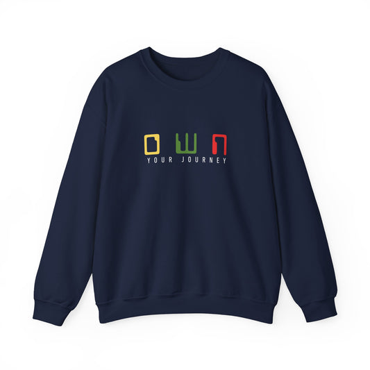 Men's Crewneck Sweatshirt - Own Your Journey Design