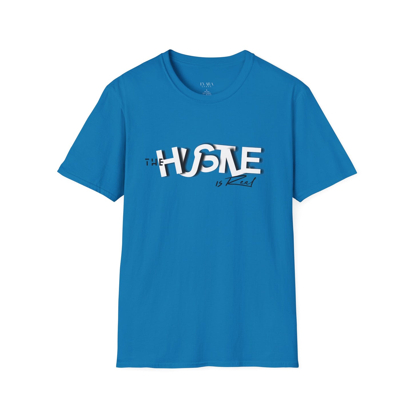 The 'HUSTLE Is Real' T-Shirt for Men-Soft style Cotton Graphic Tee