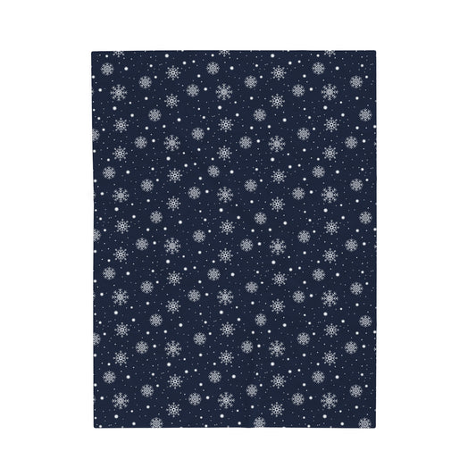 Snowfall Bliss Velveteen Blanket