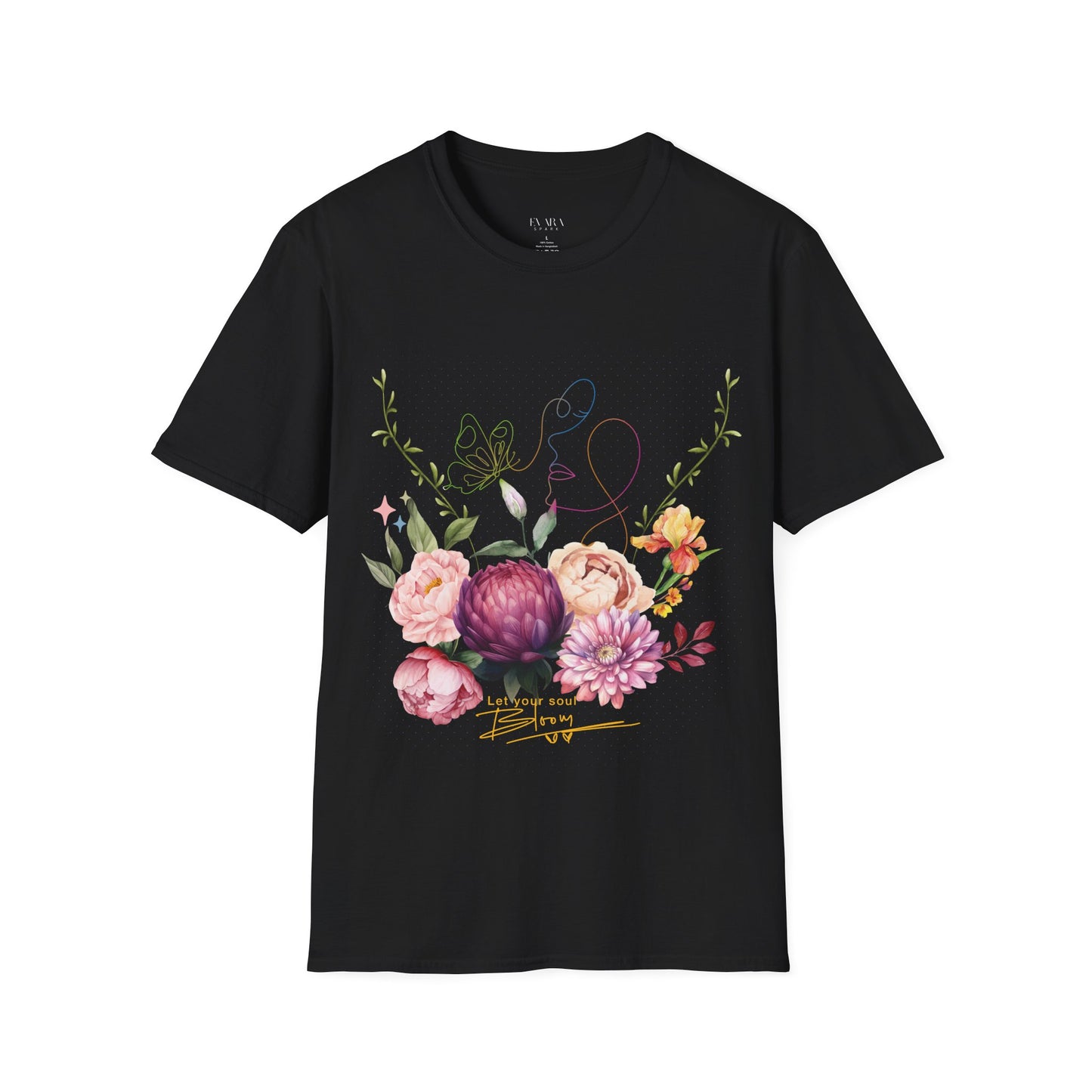 Let the Soul Bloom Floral Graphic Women's T-Shirt