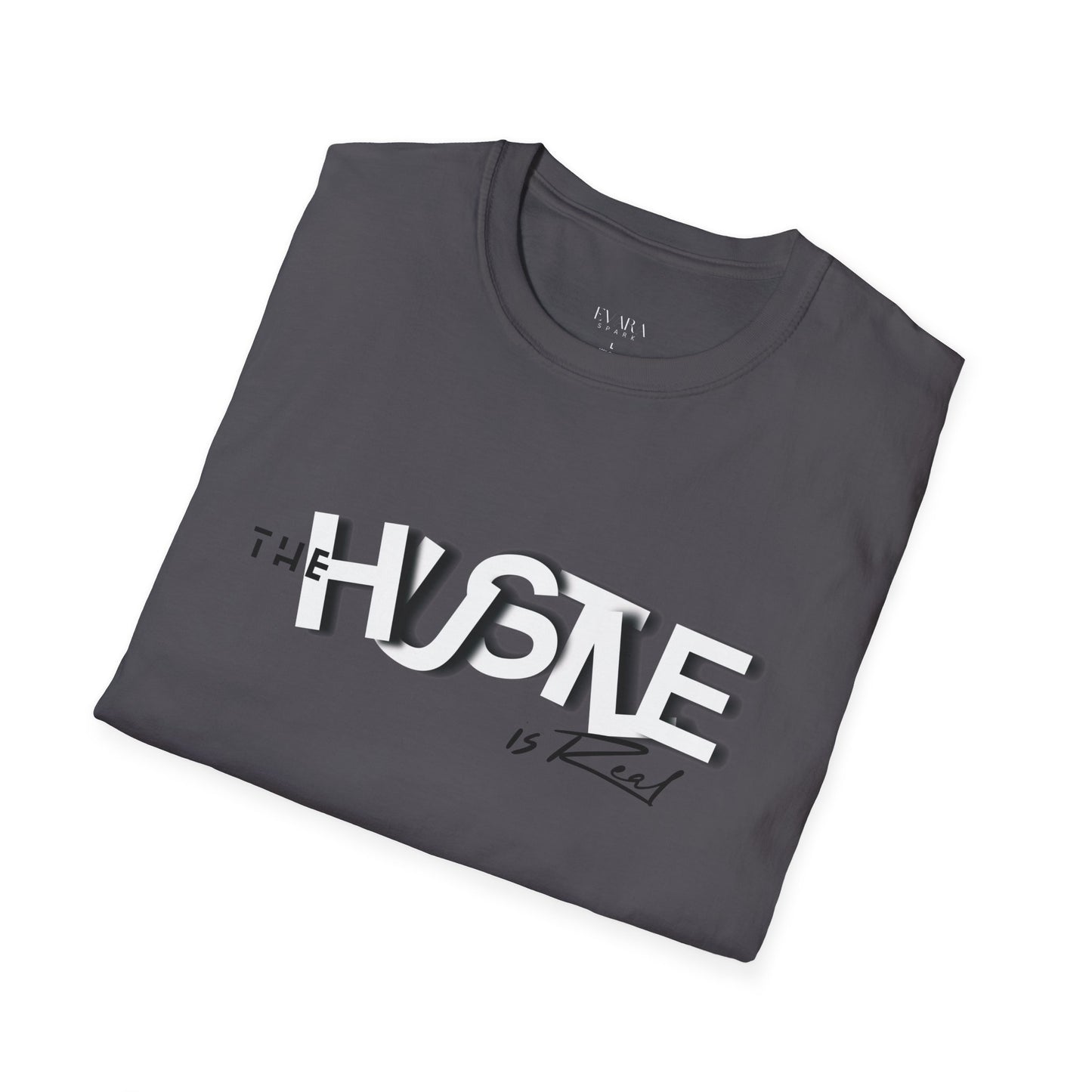 The 'HUSTLE Is Real' T-Shirt for Men-Soft style Cotton Graphic Tee