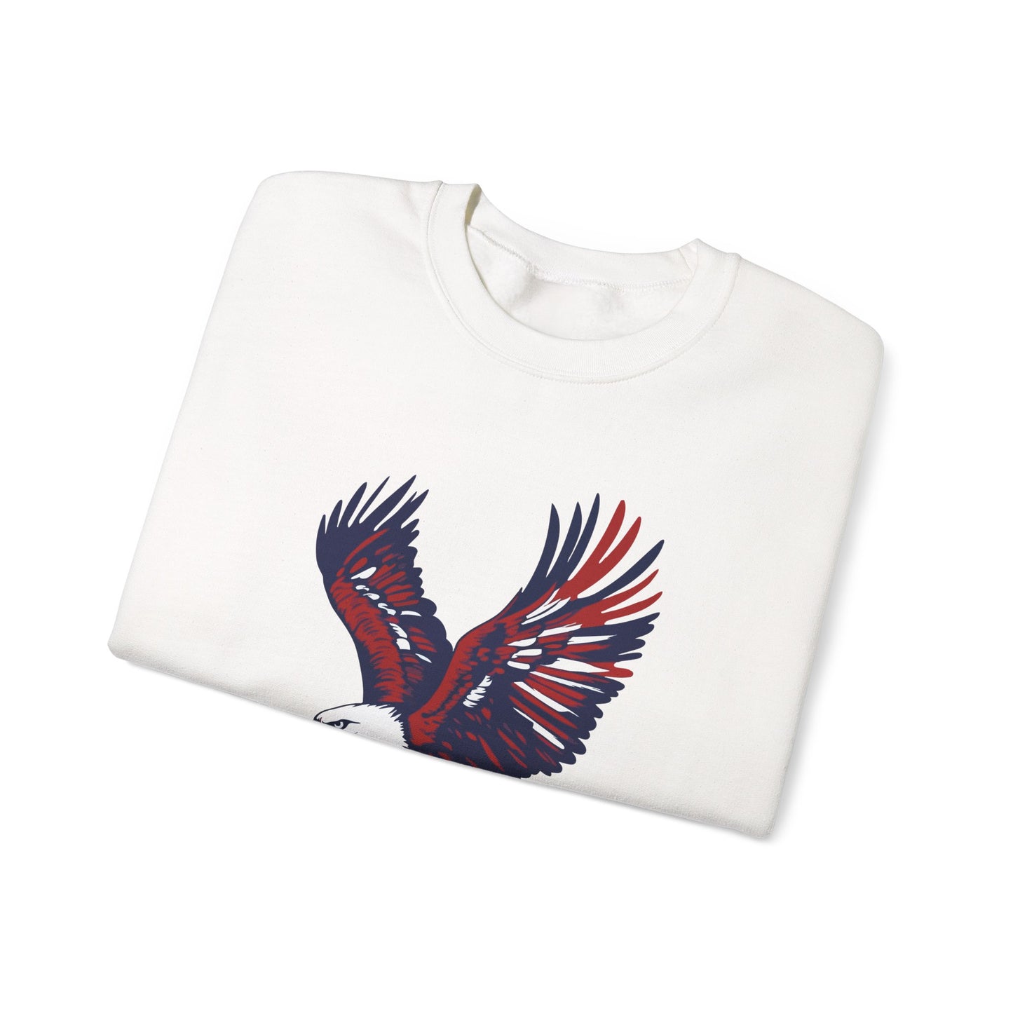 Vintage American Eagle Crewneck Sweatshirt – Retro Patriotic Graphic Fleece Pullover